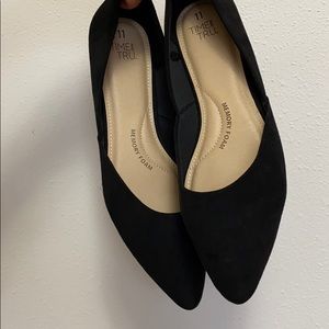 Black memory foam flats